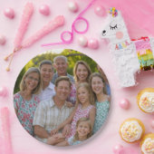 ファミリ懇親会写真のカスタマイズ追加 ペーパープレート (パーティー)