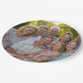 ファミリ懇親会写真のカスタマイズ追加 ペーパープレート (アングル)