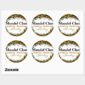 ファミリ懇親会名タグシールテンプレート ラウンドシール (シート)