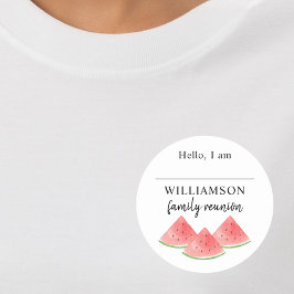 ファミリ懇親会名タグ ラウンドシール