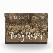 ファミリ懇親会名前と日付の追加の写真のアップロード フォトブロック (正面)