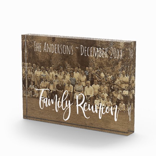 ファミリ懇親会名前と日付の追加の写真のアップロード フォトブロック (右)