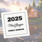 ファミリ懇親会名(年) スタンダードカクテルナプキン