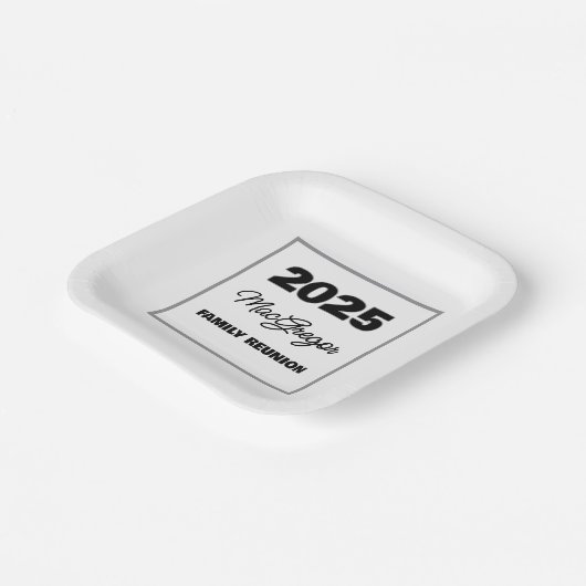 ファミリ懇親会名(年) ペーパープレート (傾斜あり)