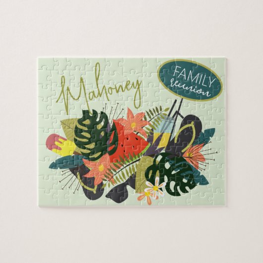 ファミリ懇親会姓ジグソー ジグソーパズル (横)