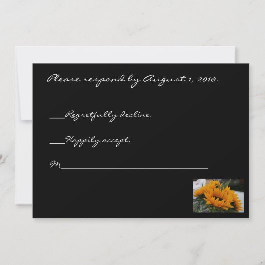 ファミリ懇親会応答カード 招待状 (裏面)