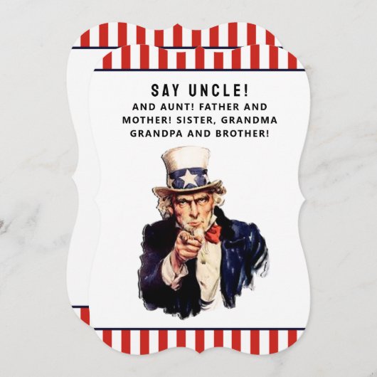 ファミリ懇親会招待状 招待状 (正面/裏面)