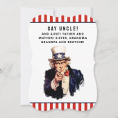 ファミリ懇親会招待状 招待状 (正面)