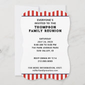 ファミリ懇親会招待状 招待状 (裏面)