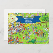 ファミリ懇親会招待状 案内ポストカード (正面/裏面)