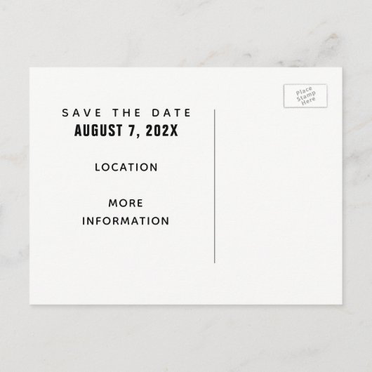 ファミリ懇親会招待状 案内ポストカード (裏面)