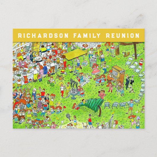 ファミリ懇親会招待状 案内ポストカード (正面)