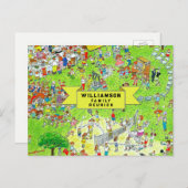 ファミリ懇親会招待状 案内ポストカード (正面/裏面)