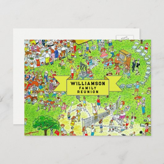 ファミリ懇親会招待状 案内ポストカード (正面/裏面)