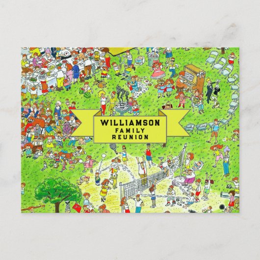 ファミリ懇親会招待状 案内ポストカード (正面)