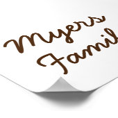 ファミリ懇親会指プリントツリー（マット） ポスター (角)