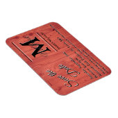 ファミリ懇親会日付の保存テンプレート発表 マグネット (右側)