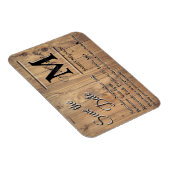 ファミリ懇親会日付の保存テンプレート発表 マグネット (右側)