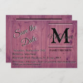 ファミリ懇親会日付の保存テンプレート発表 招待状 (正面/裏面)