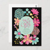 ファミリ懇親会日付の保存パーティーはがき ポストカード (正面/裏面)