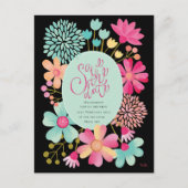 ファミリ懇親会日付の保存パーティーはがき ポストカード (正面)