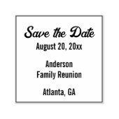 ファミリ懇親会日付の保存文字テンプレート セルフインキングスタンプ (デザイン)