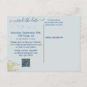 ファミリ懇親会日付の保存系図学ツリー 案内ポストカード (裏面)