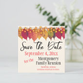 ファミリ懇親会日付の保存紅葉 (スタンド正面)