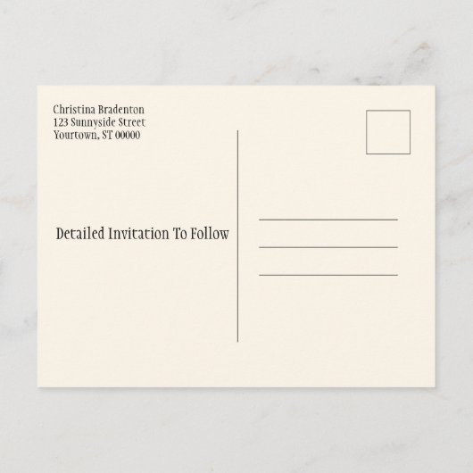 ファミリ懇親会日付の保存紅葉 案内ポストカード (裏面)