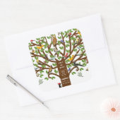 ファミリ懇親会日付の保存 スクエアシール (封筒)