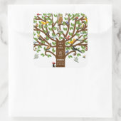 ファミリ懇親会日付の保存 スクエアシール (バッグ)