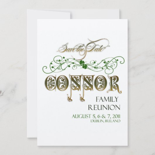 ファミリ懇親会日付の保存 セーブザデート (正面)