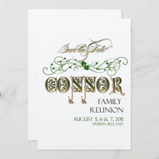 ファミリ懇親会日付の保存 セーブザデート (正面/裏面)