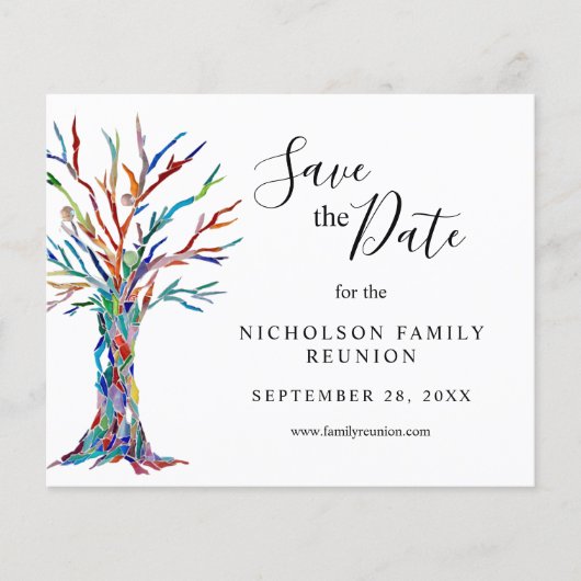 ファミリ懇親会日付の保存 チラシ (正面)