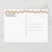 ファミリ懇親会日付の保存《植物》アスペンツリー葉 案内ポストカード (裏面)