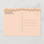 ファミリ懇親会日付の保存《植物》アスペンツリー葉 案内ポストカード (裏面)