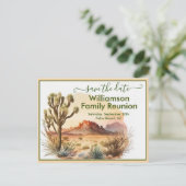 ファミリ懇親会日付を保存する南西QRコード 案内ポストカード (スタンド正面)