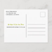 ファミリ懇親会日付を保存Apple Tree Lights 案内ポストカード (裏面)