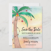 ファミリ懇親会日付カードの保存 招待状 (正面)