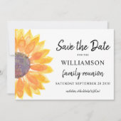 ファミリ懇親会日付カードの保存 招待状 (正面)