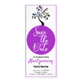 ファミリ懇親会日付ツリーをモダン保カラフル存 ラックカード (正面)