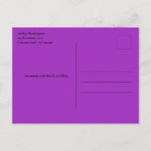 ファミリ懇親会日付ツリーをモダン保カラフル存 案内ポストカード (裏面)