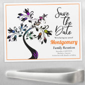 ファミリ懇親会日付色の数々のツリーアートを保存