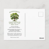 ファミリ懇親会水の色ファミリーツリー ポストカード (裏面)