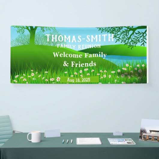ファミリ懇親会池フラワーシーンバナー 横断幕 (トレードショー)
