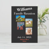 ファミリ懇親会独自の作成 招待状 (スタンド正面)