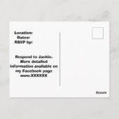 ファミリ懇親会発表の姓N ポストカード (裏面)