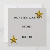 ファミリ懇親会発表金ゴールド星予約日 案内状 (裏面)