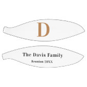 ファミリ懇親会白黒モノグラム名 バスケットボール (パネル)