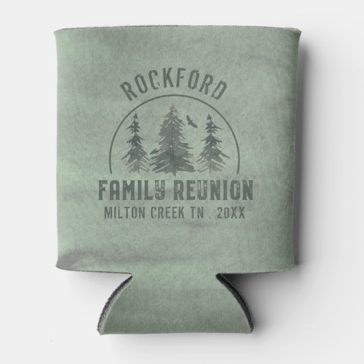 ファミリ懇親会素朴フォレストヴィンテージ名 缶クーラー (正面)